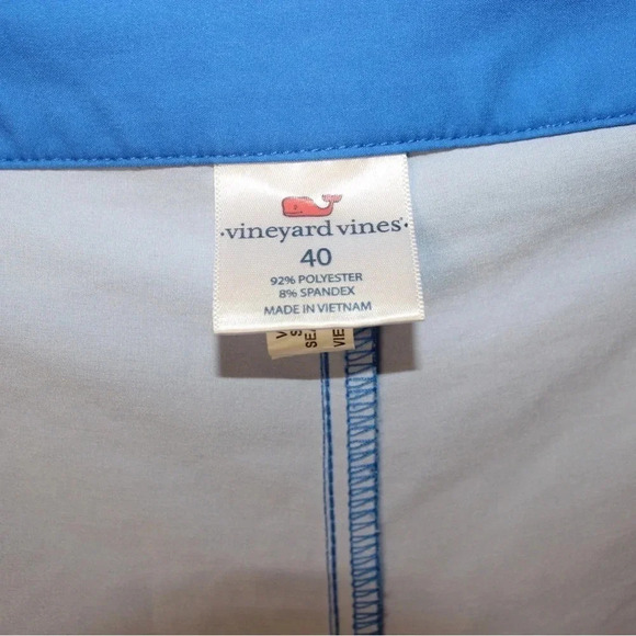 Vineyard Vines Striped Unlined Board Swim Shorts with Zippered Pocket Size 40 - Picture 11 of 14
